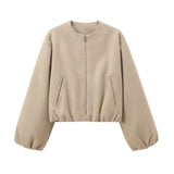 Ladies’ Cropped Zip Jacket