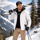 Men's Windproof Hooded Softshell Rain Jacket