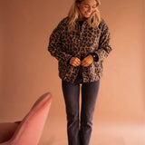 Ladies’ Leopard Print Bomber Jacket