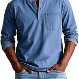 Men’s Vintage Henley Shirt