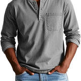 Men’s Vintage Henley Shirt