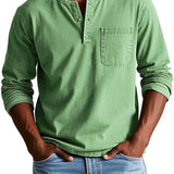 Men’s Vintage Henley Shirt