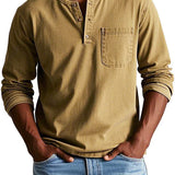 Men’s Vintage Henley Shirt