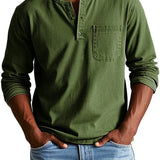 Men’s Vintage Henley Shirt