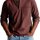 Men’s Vintage Henley Shirt
