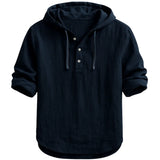 Men’s Linen Hooded Shirt