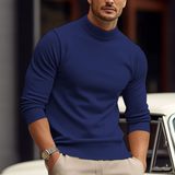 Men's Turtleneck Sweater in Premium Cotton Blend