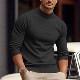 Men's Turtleneck Sweater in Premium Cotton Blend