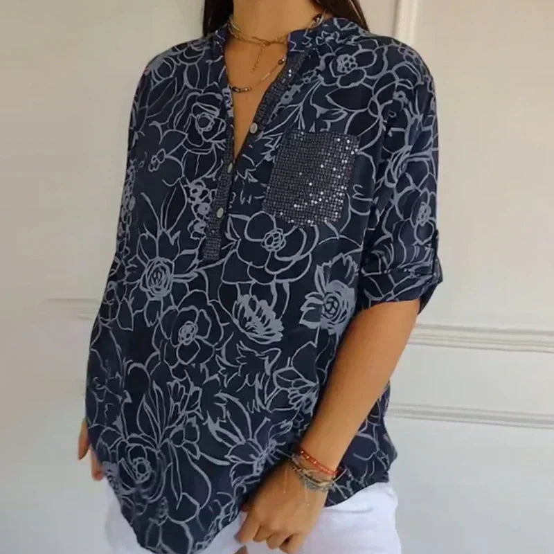Ladies’ Floral Print Blouse