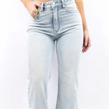 Ladies’ Wide Leg High Waist Jeans