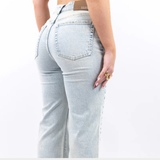 Ladies’ Wide Leg High Waist Jeans