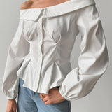 Women’s One-Shoulder Blouse