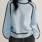 Women's Lightweight Brown Autumn Relaxed Fit Jumper