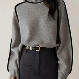 Women's Lightweight Brown Autumn Relaxed Fit Jumper