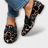 Ladies’ Leopard Print Flat Loafers