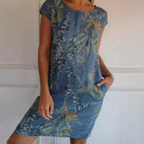 Women's Floral Sleeveless Midi Dress