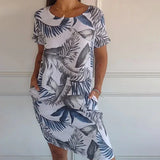 Women's Floral Sleeveless Midi Dress