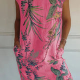 Women's Floral Sleeveless Midi Dress