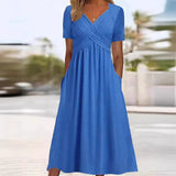 Ladies’ V-Neck Maxi Dress