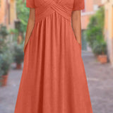 Ladies’ V-Neck Maxi Dress