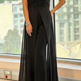 Ladies’ Sequin Bodice Jumpsuit