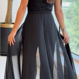 Ladies’ Sequin Bodice Jumpsuit