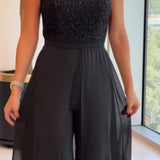 Ladies’ Sequin Bodice Jumpsuit