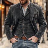 Men’s Smart Blazer and Gilet Set