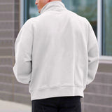 Men's Quarter Zip Long Sleeve Knit Pullover