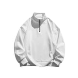 Men's Quarter Zip Long Sleeve Knit Pullover