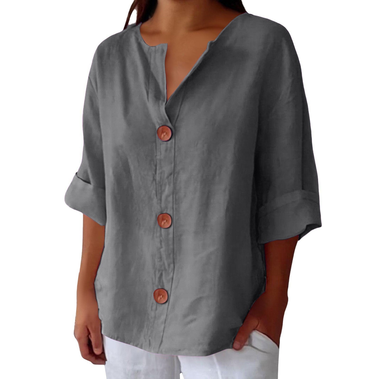 Women’s Linen Blend Blouse