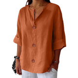 Women’s Linen Blend Blouse