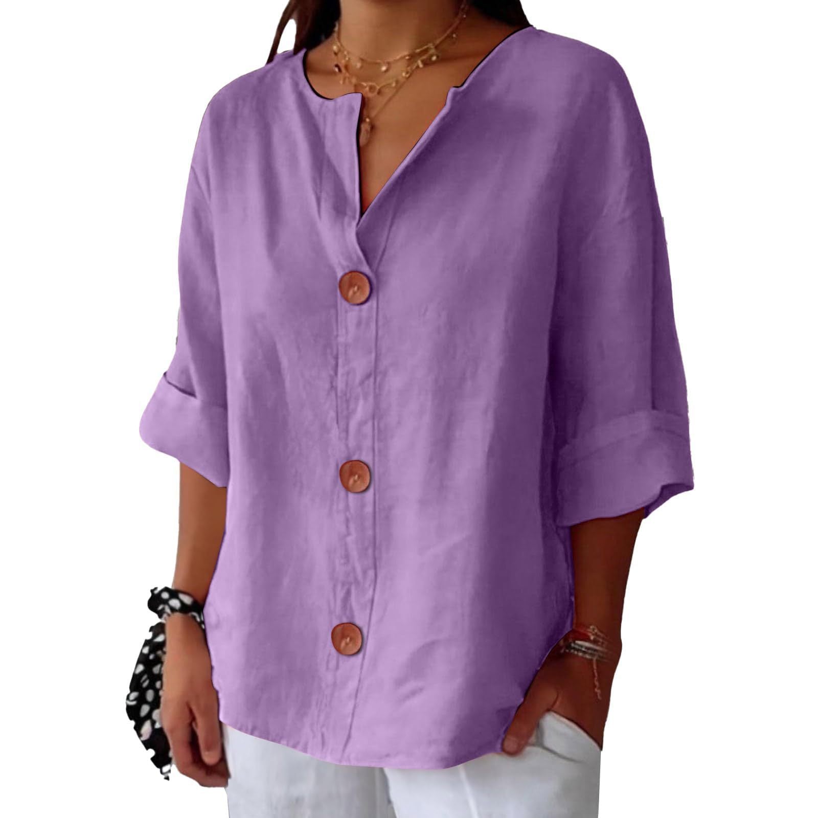 Women’s Linen Blend Blouse