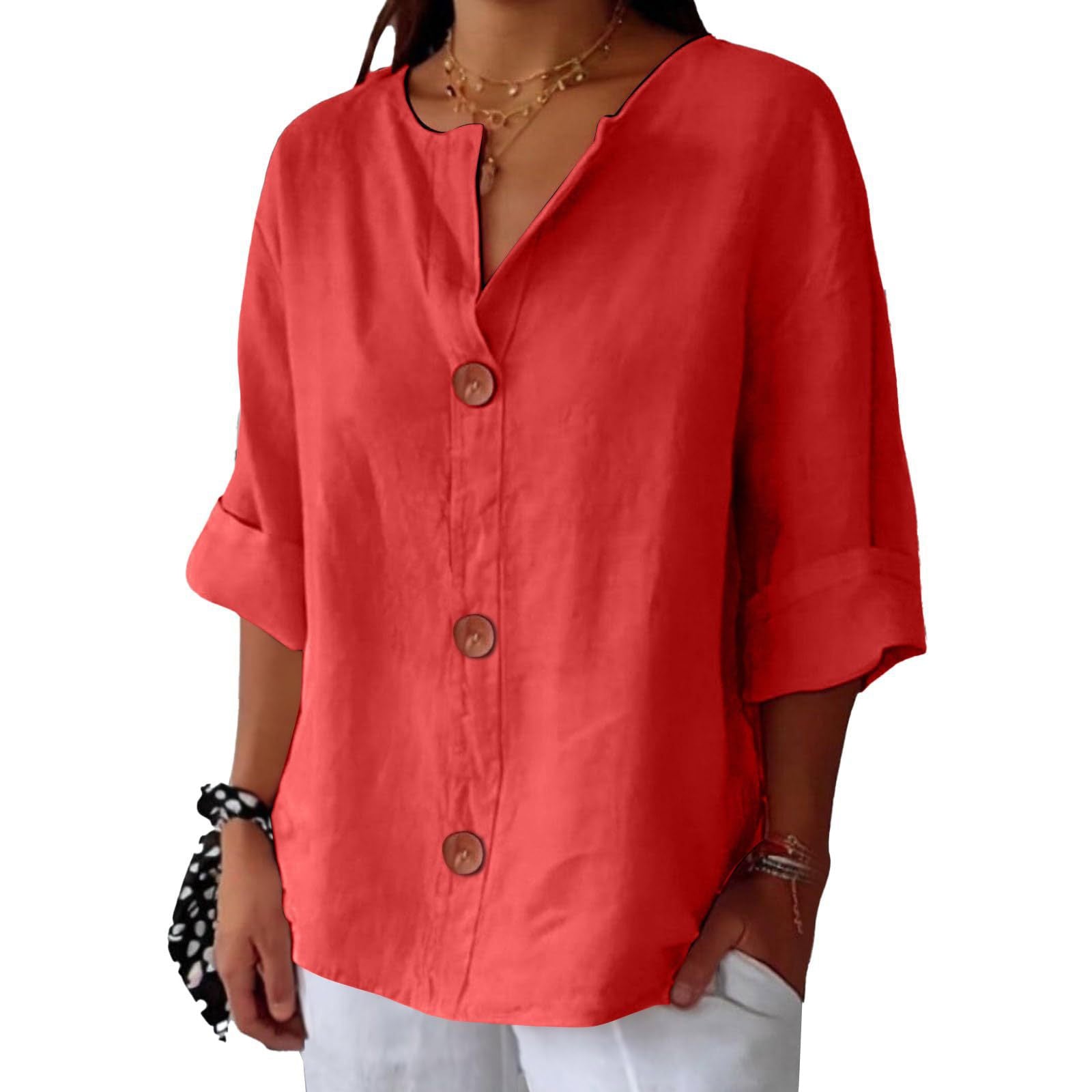 Women’s Linen Blend Blouse