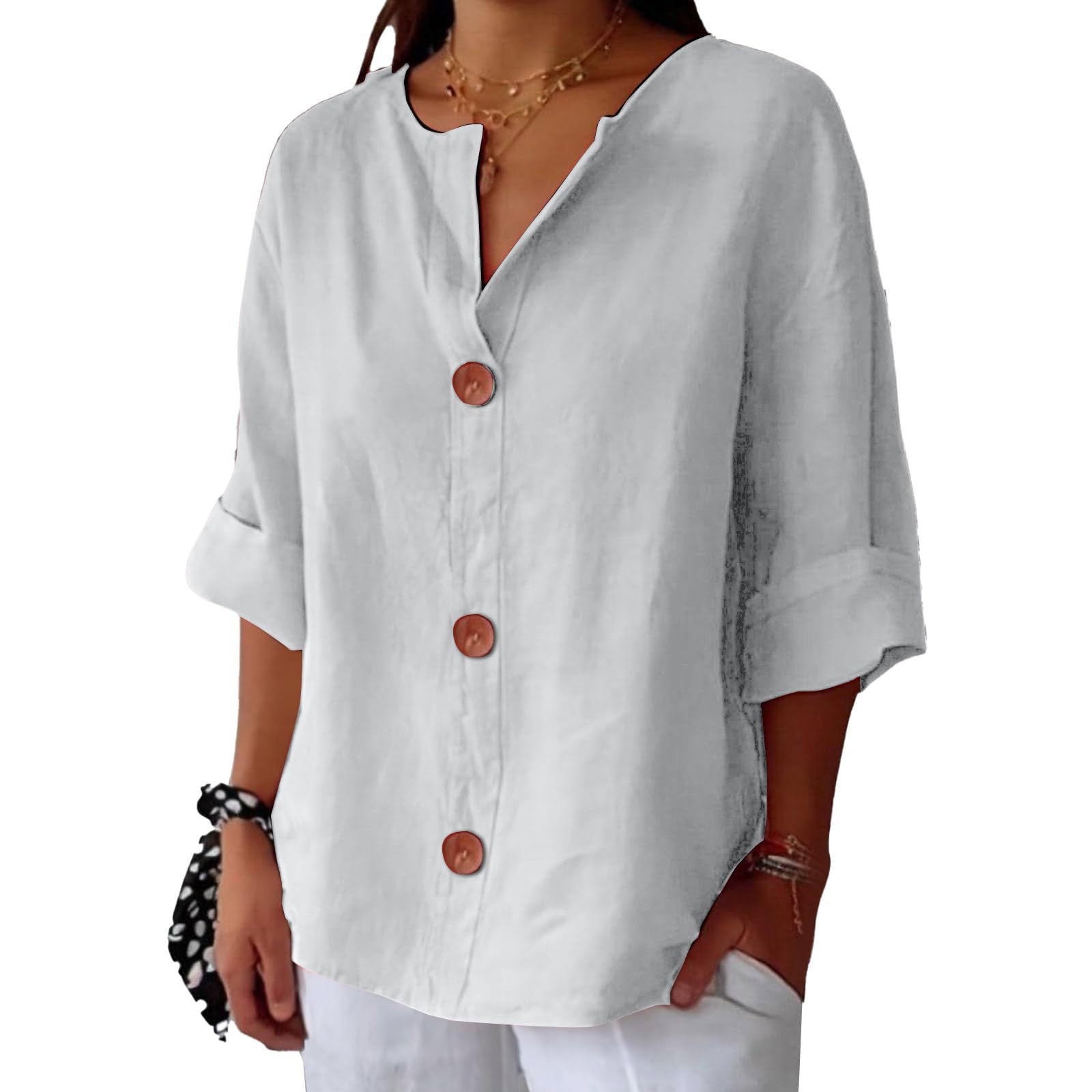 Women’s Linen Blend Blouse