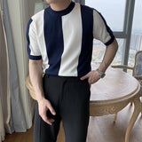 Men’s Striped Knitted T-Shirt