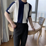 Men’s Striped Knitted T-Shirt