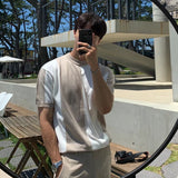 Men’s Striped Knitted T-Shirt