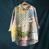 Women's Floral Button Front Blouse