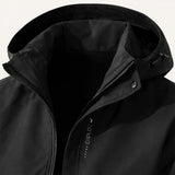 Men's Windproof Hooded Softshell Rain Jacket