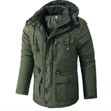 Water-Repellent Fur-Lined Winter Jacket with Pockets