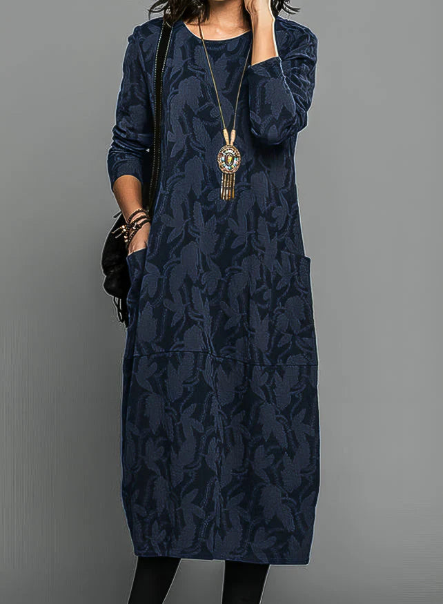 Ladies’ Botanical Print Maxi Dress