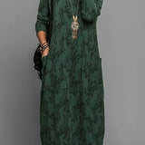 Ladies’ Botanical Print Maxi Dress
