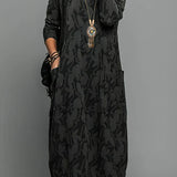 Ladies’ Botanical Print Maxi Dress