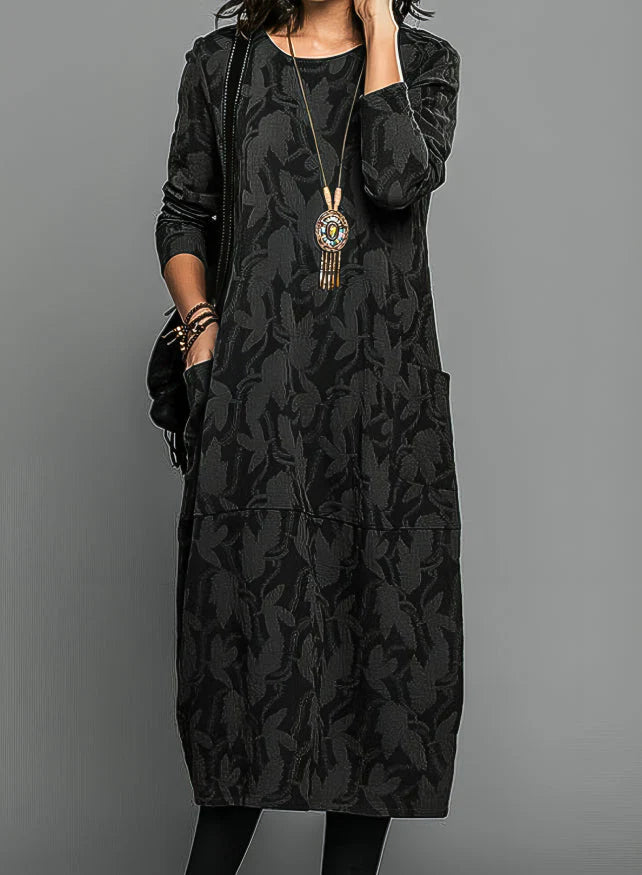 Ladies’ Botanical Print Maxi Dress