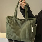 Ladies’ Ribbed Tote Bag