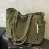 Ladies’ Ribbed Tote Bag