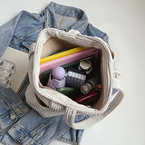Ladies’ Ribbed Tote Bag