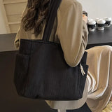 Ladies’ Ribbed Tote Bag