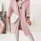 Women's Hooded Button Knit Cardigan